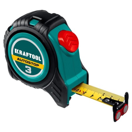 Roulette Kraftool Autostop 3412-3-16, with hitchhiking, 3 m x 16 mm