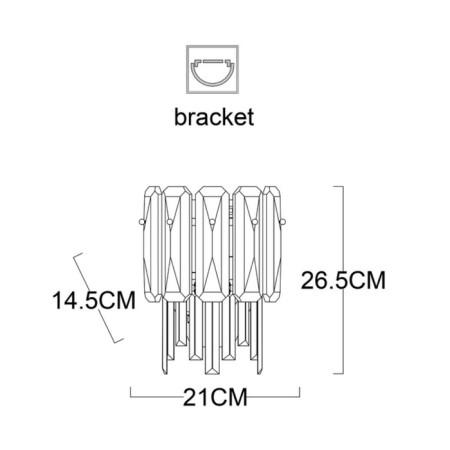 Wall lamp Arte Lamp Nicoletta A1051AP-2CC, E14, 2x40 W, 21x15x26 cm, Chrome-4
