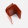 Women's wallet on the button, orange color