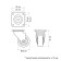 Furniture wheel, d = 30 mm, without brake, soft move, brown