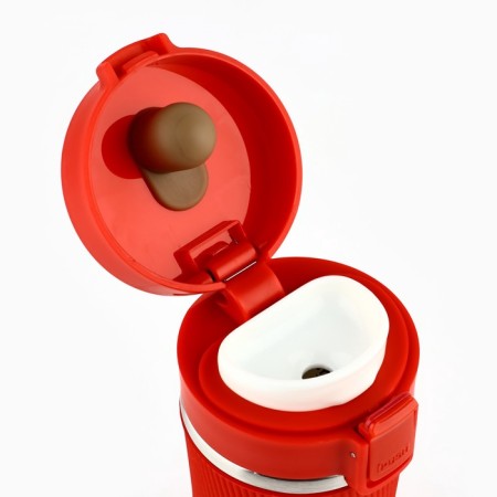 Thermostatic with the Mode Forrest button, 380 ml, the color is red, it retains heat of 6-8 hours-4