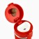 Thermostatic with the Mode Forrest button, 380 ml, the color is red, it retains heat of 6-8 hours
