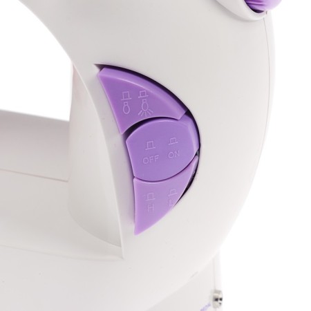 The sewing machine Luazon LSH-03, 6 W, semi-automatic, 2 speeds, 4XAA or 220 V, white-6
