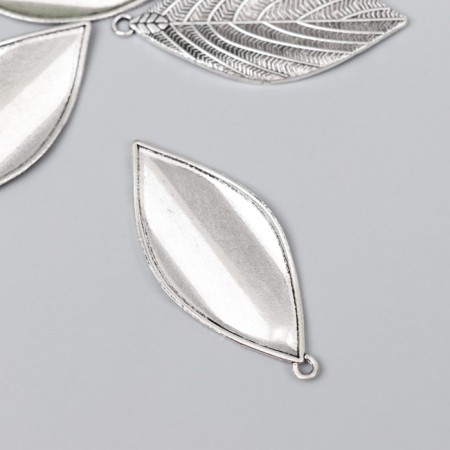 Decor for creativity Metal "Skeletted sheet" silver G345B517 5x2.2 cm-1