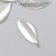Decor for creativity Metal "Skeletted sheet" silver G345B517 5x2.2 cm