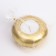 Candle "Complete. Marble" in the candlestick of gypsum large, 11x5 cm, gold