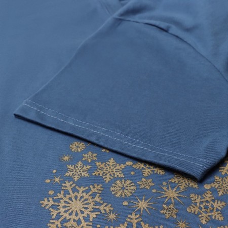 Homemade dress, blue color, size 46-2