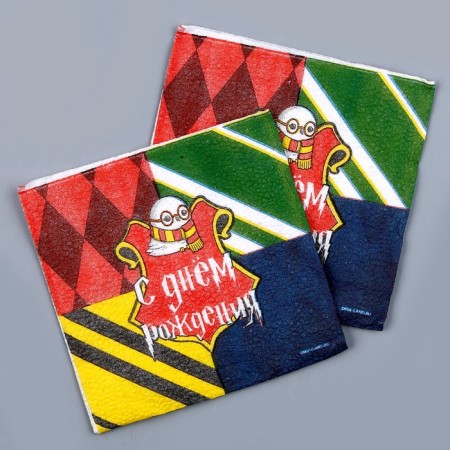 Napkin paper single -layer “wizard”, 24 × 24 cm, in a set of 20 pcs.-1