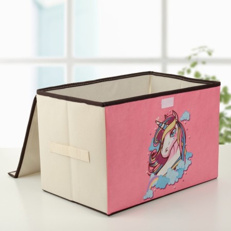 Stellid box for storage with a unicorn lid, 39 × 25 × 25 cm-1