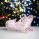 New Year. Wooden Kashpo, 23 × 10 × 14 cm "Sled", gift packaging, pink pastel