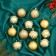 Set of balls plastic D-5 cm, 12 pcs "Olympia Gold" Gold