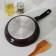 The pan "hostess", d = 24 cm, removable handle, anti -stick coating, burgundy color