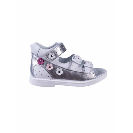 Baby sandals, size 29, silver color