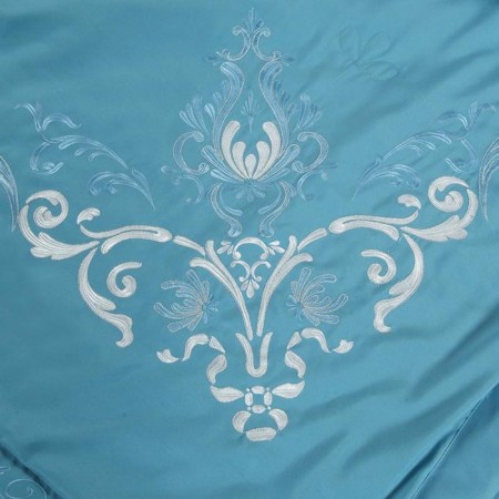 A set with a blanket Duet "Isis", size 230x250 cm, 160x220 cm - 2 pcs, 50x70 cm - 2 pcs, color sea wave-3