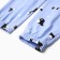 Homemade female set (T -shirt and trousers), blue color, size 50