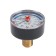 Thermomanometer TIM Y-63T-10, axial, DC 63 mm, 10 bar, 120 ° C