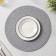 Serving napkin on the table “Shine”, d = 37 cm, gray color