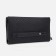 Male purse with zipper, department for bills, for maps, for coins, black color