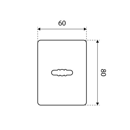 Decorative lining Bulat VAT 02.08 Feron, for a levald mechanism, matte nickel-2