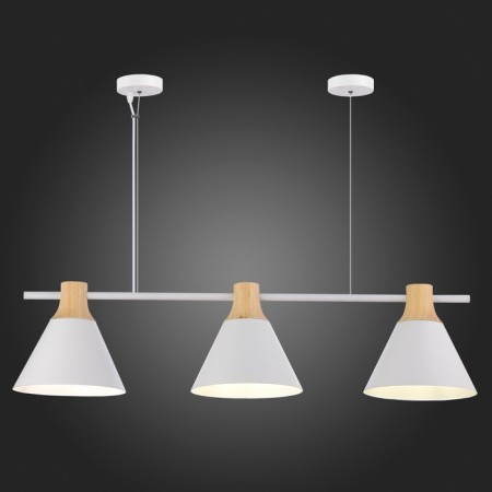 Suspended EVOLUCE lamp. Sle125103-03. Modica. 3x40 watts, E14, 23 cm, white color-2