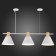 Suspended EVOLUCE lamp. Sle125103-03. Modica. 3x40 watts, E14, 23 cm, white color