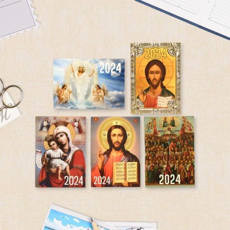 Pocket calendar "Orthodox" 2025, 7x10 cm, mix