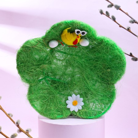 Easter decorative basket "Flower" 24x24x4 cm-1