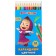 Colored pencils, 12 colors, trihedral, Masha and bear