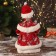 Snow Maiden "in a red fur coat with a heart" moves, 30 cm