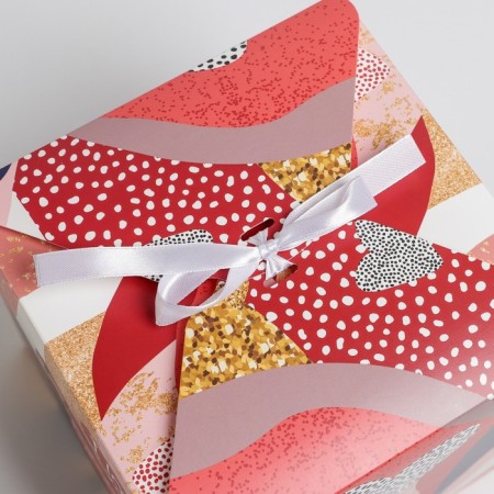 Gift folding box, packaging, love, 18 x 18 x 18 cm-3