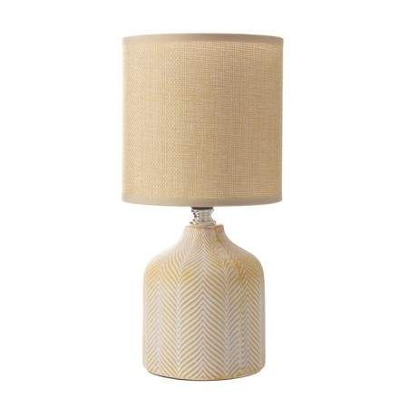 Hand lamp with lampshade Risalux "Sharon", E14, 40 W, coffee with milk, 13 × 13 × 27 cm-5