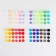 Plastic buttons, D = 12 mm, 360 pcs, in the organizer, colorful color