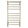 Water towels Domoterm "Medea" P10, 500x1000 mm, with a shelf, gold