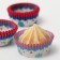 Paper form for baking, blue, 3.5 x 2 cm