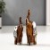 Polystone souvenir "Two elephants under a tree in a silver blanket" Set 2 pcs 11x8x3.2 cm
