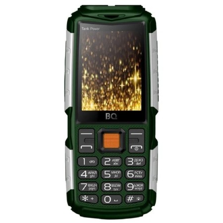 Cell phone BQ M-2430 Tank Power, 2.4 ", 2 SIM, 4000 Mam, silver/green-1