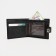 Male purse for magnet, department for bills, for maps, for coins, black color