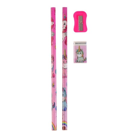Tables of a desktop children's "unicorn" (stand+2 pencil+ruler+sharpener+eraser+notebook 8 sheets+scissors)-2
