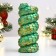 Figure "Twisted" Green with gilding, 10x5cm