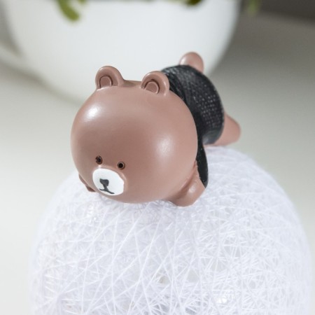 Nightmare "Bear" LED from batteries gray 6x6x10 cm Risalux-5
