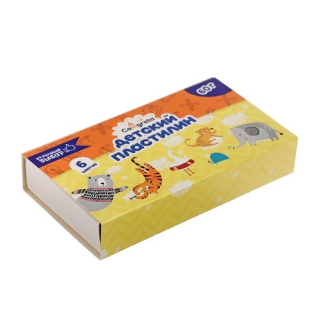 Calligrata plasticine, 6 colors, 60 g-5