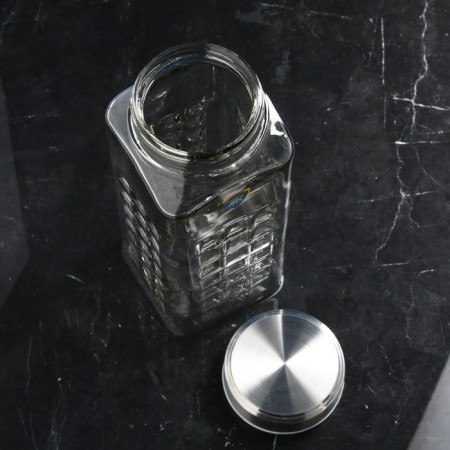 Bank for bulk products "Shatrandi", glass, 2.4 l, Iran-2