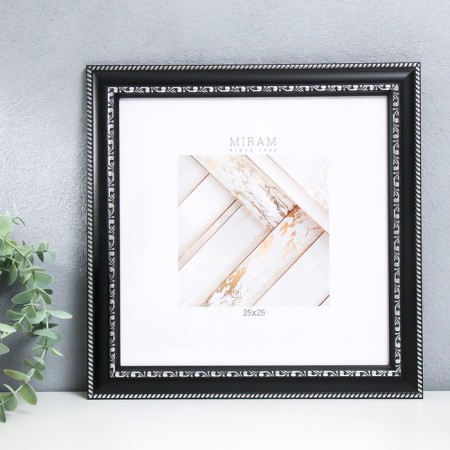 Photo frame Plastic "Gallery" 25x25 cm black (plastic screen)-3
