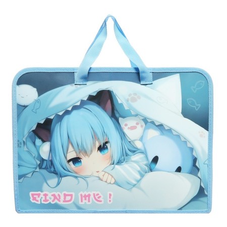 Folder with A4 handles, 340 x 245 x 75 mm, plastic, handles, PT-14-4 "Anime Milash"