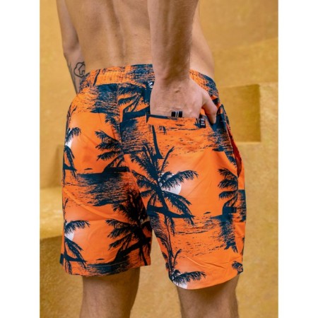 Male ISee shorts, size 50, orange color-4