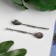 Souvenir wallet metal "Flower spoon" (B29023) 6.4x1.3 cm