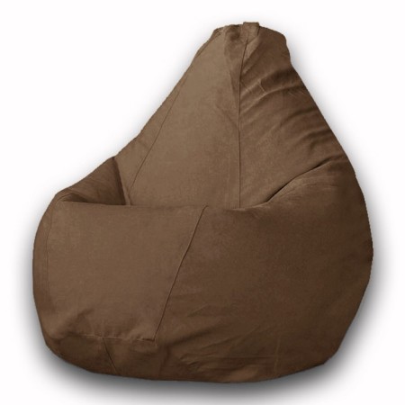 The hand-bag “Pear” is positive Modus, size L, diameter 80 cm, height 100 cm, velor, brown color