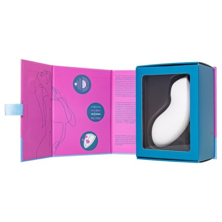 Vacuum-wave contactless stimulator of the Satiffyer Vulva Lover 2 clitoris, silicone, white color-13