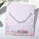 Pendant "Mom" hugs, white color in silver, 45 cm
