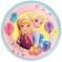 Paper plate "Happy Birthday!", 18 cm, cold heart